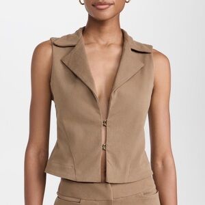 Sleeveless Tan Women's Top